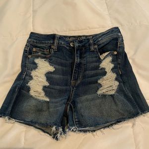 american eagle denim shorts